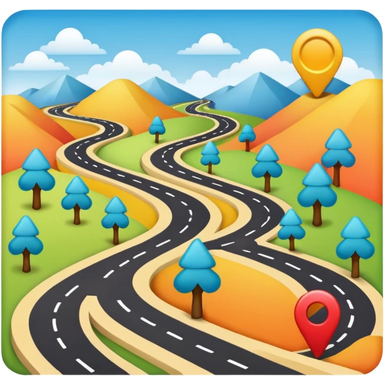 roadmap for business presentation emoji