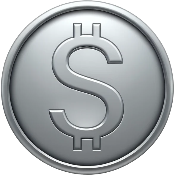 gray dollar sign SYMBOL in circle emoji