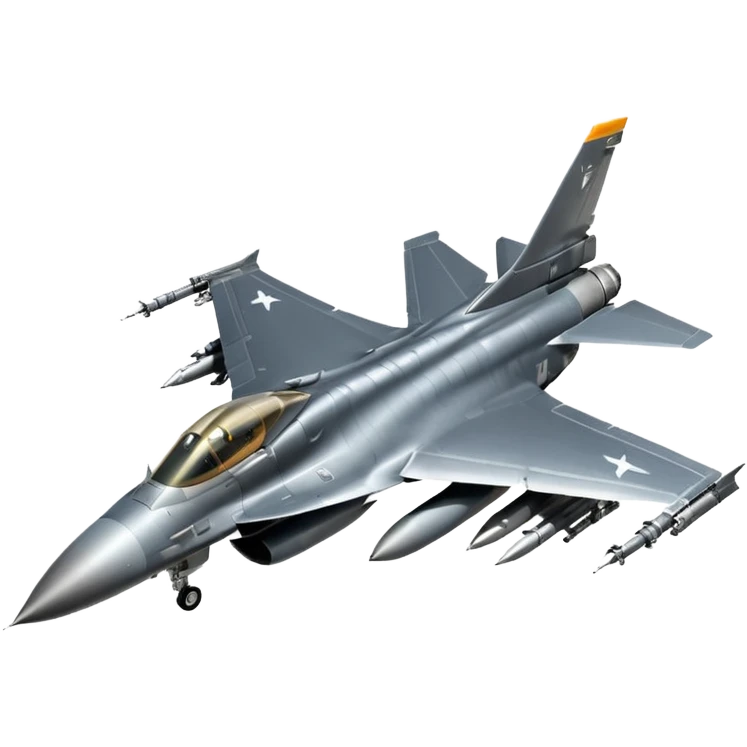 F-16 Fighting Falcon jet emoji