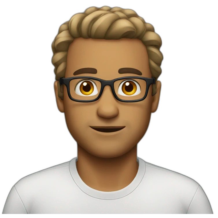 No glasses Bold engineer emoji