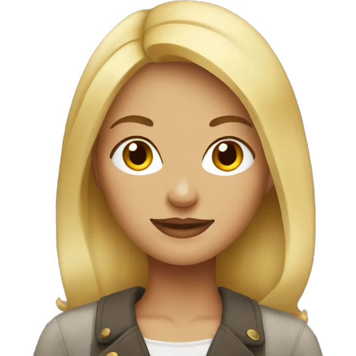 Blonde woman who loves fall emoji