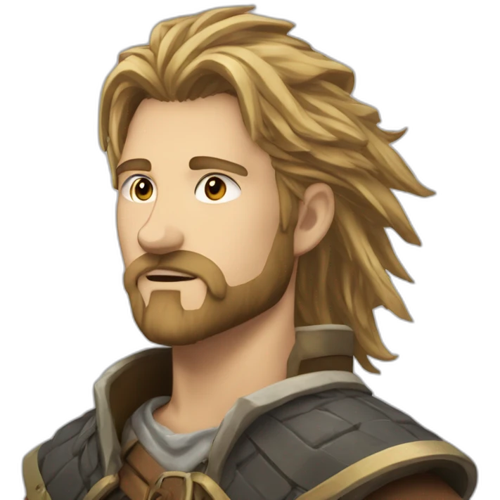 Torffine de vinland saga avec les cheveux attachés  emoji
