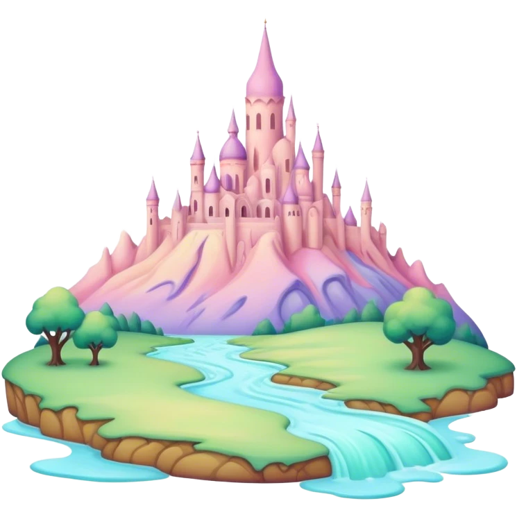 melted pastel renaissance landscape emoji