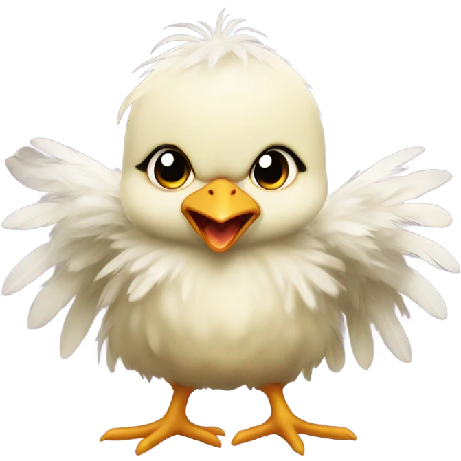 Baby chick angry  emoji