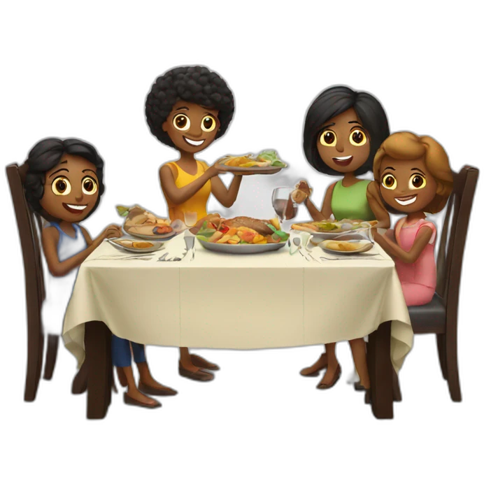 family dinner emoji