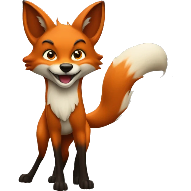 One fox with 9 tails  emoji