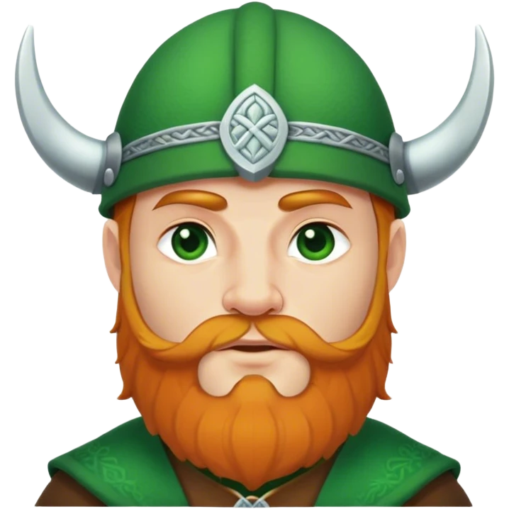 Saint Patrick’s day Viking man  emoji