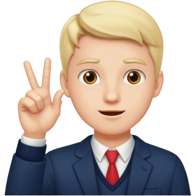 preppy flipping off emoji