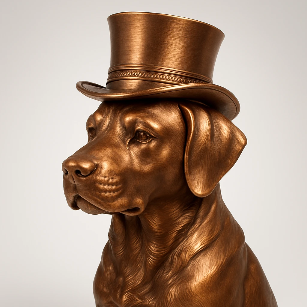 dog with tophat emoji