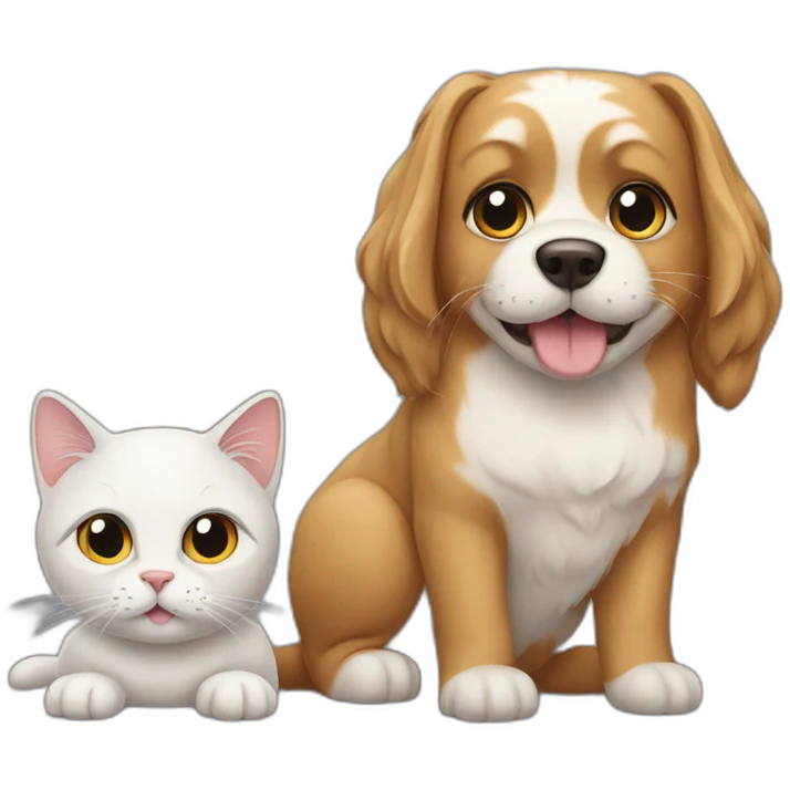 Cat ans dog emoji
