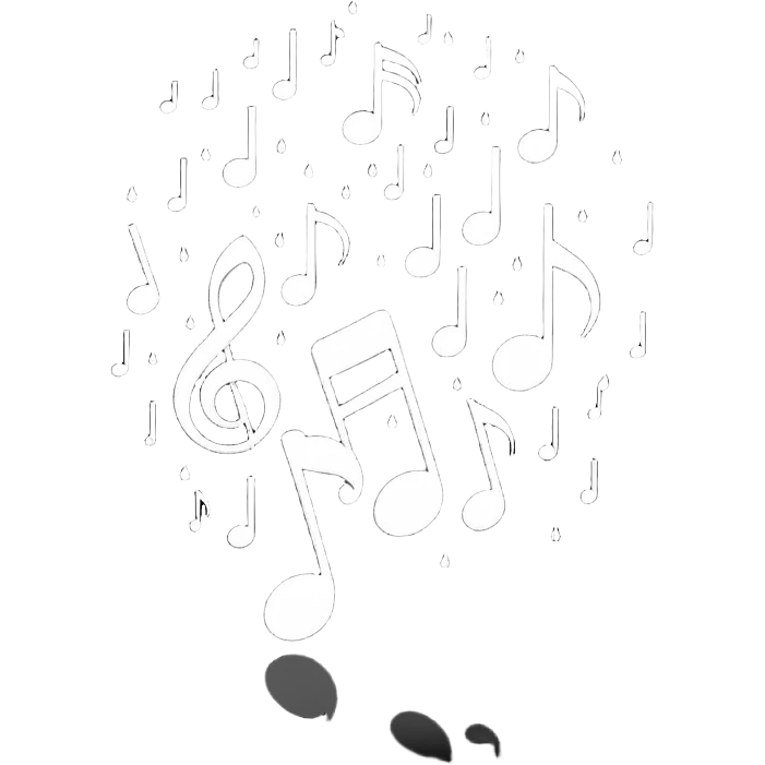 rain and music minimalist emoji