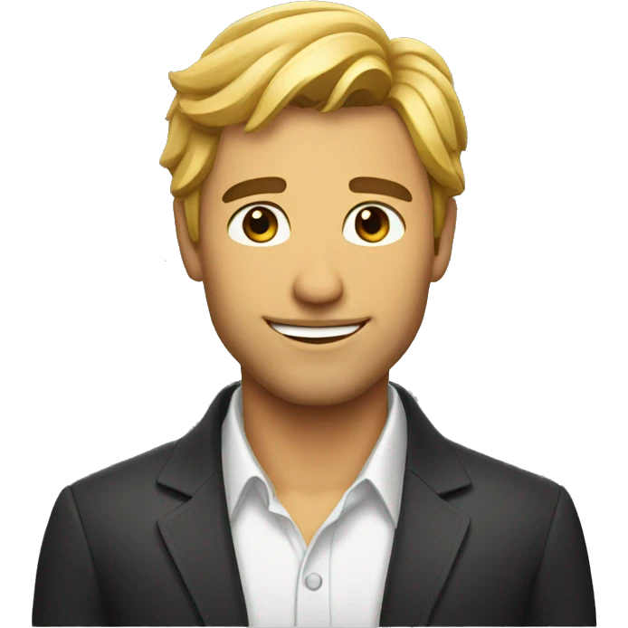 A handsome man emoji
