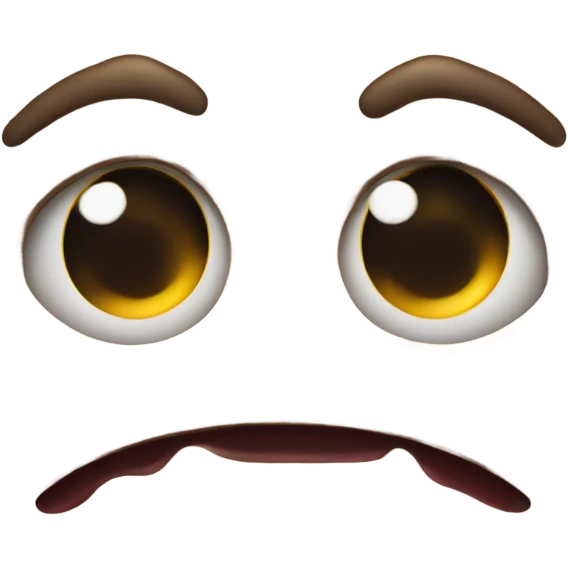 dizzy eyes with drool coming out emoji