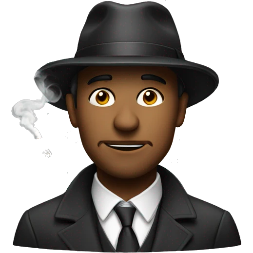 smoking man in a hat emoji