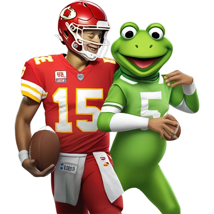 patrick mahomes kermit the frog emoji