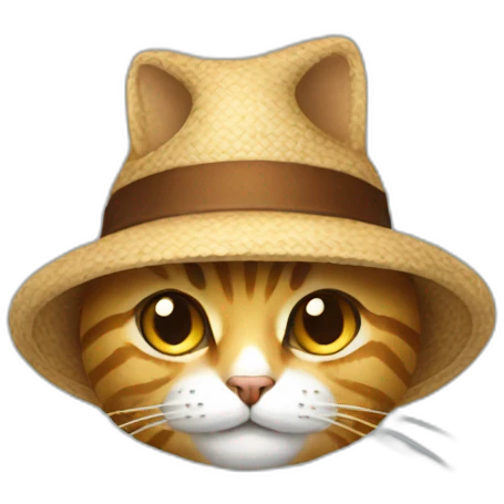 Hat i a cat emoji