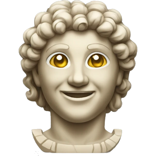 statue of the ancient world smile emoji