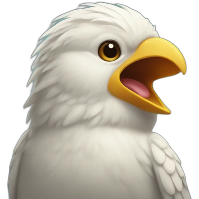 laughing budgee bird emoji
