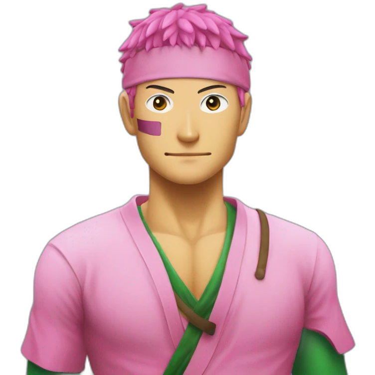 Pink zoro emoji