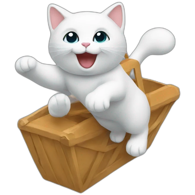 Un chat volant emoji