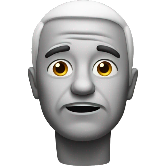 Confused man emoji