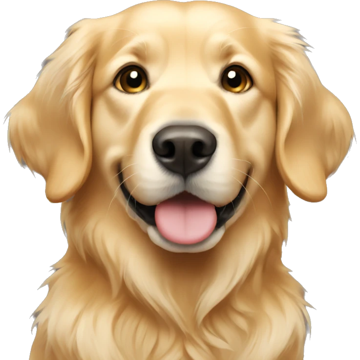 Light golden retriever emoji