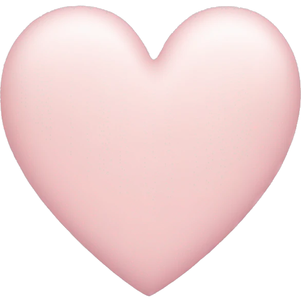 a pale pink heart emoji