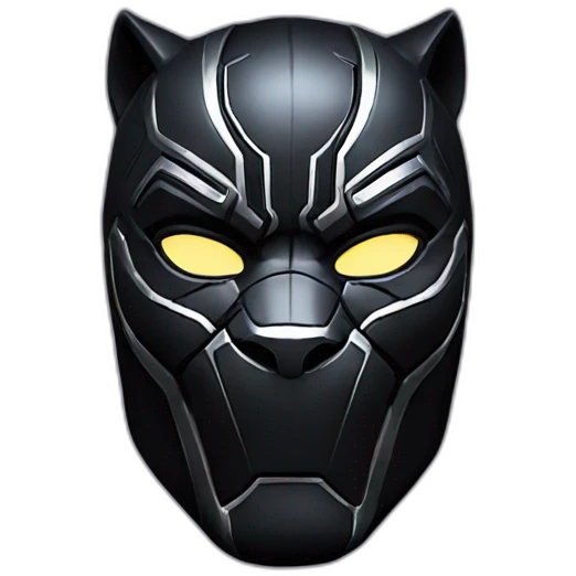 Black Panther, mask, Marvel emoji