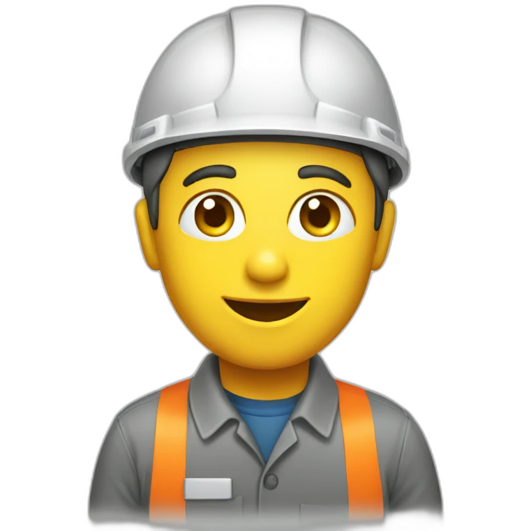 advertising + worker emoji