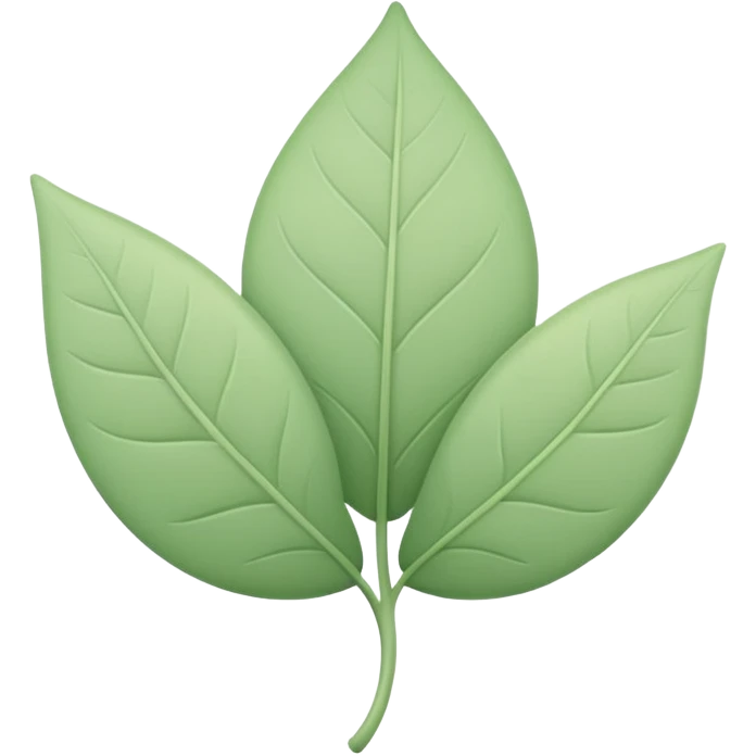 minimal abstract emoji symbolizing fertility,
soft leaf or bloom-inspired shape,
gentle green pastel tones,
clean and calm aesthetic,
modern reproductive health app style,
transparent background,
vector illustration
 emoji