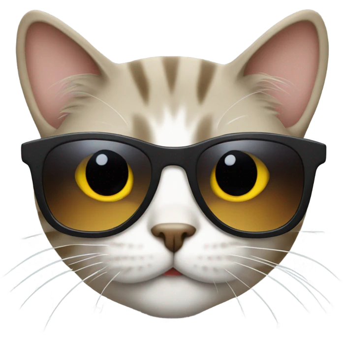 Cat with sunglasses emoji
