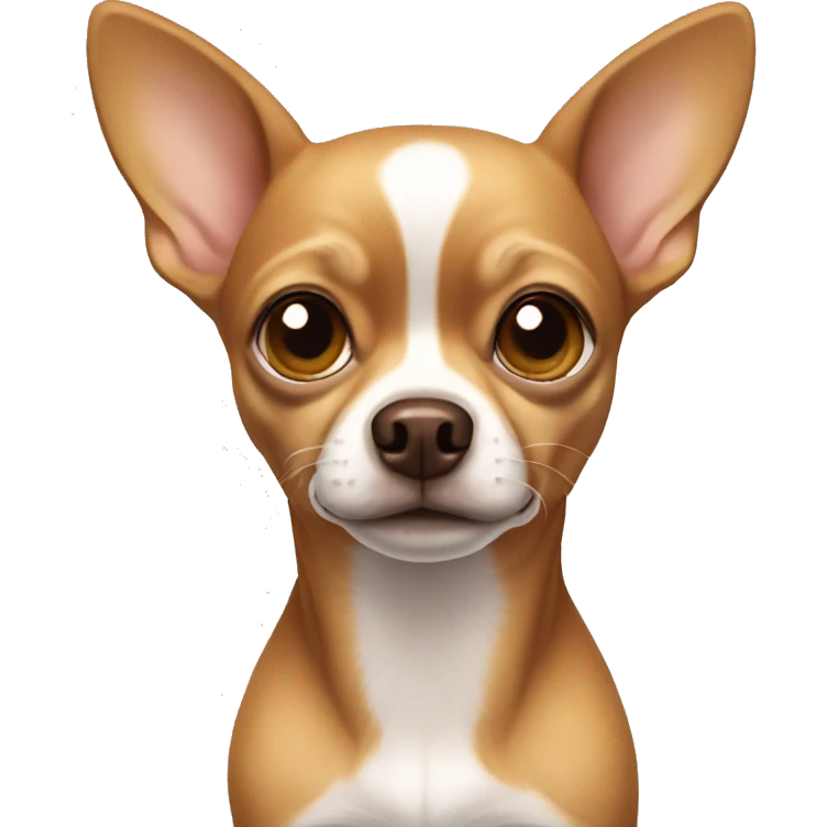 brown chihuahua with light eyebrows emoji