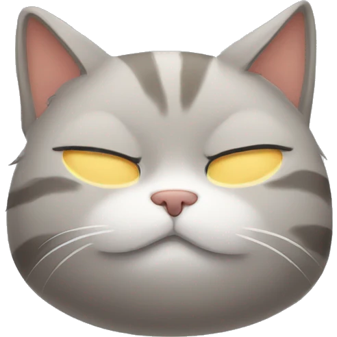 Sleepy cat emoji