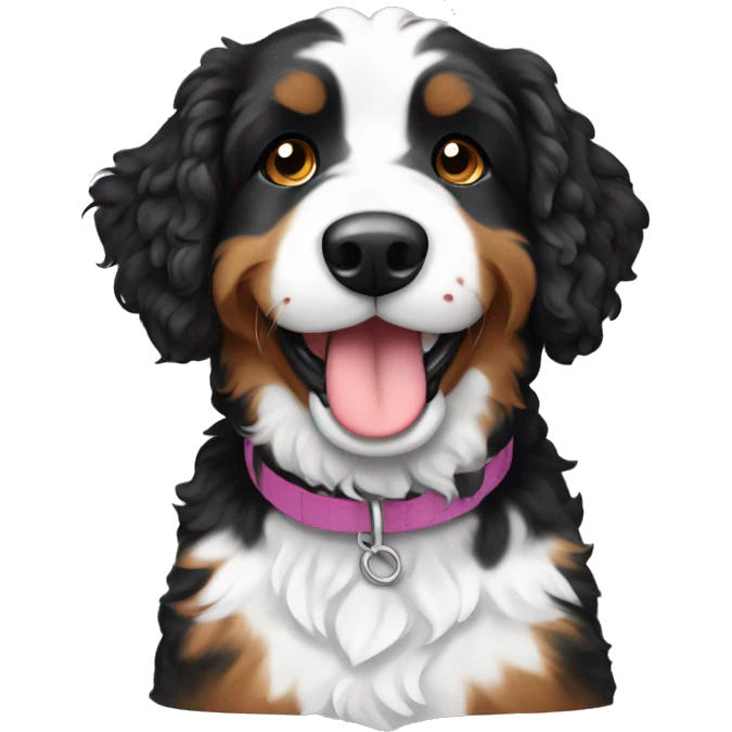 mini bernedoodle  emoji