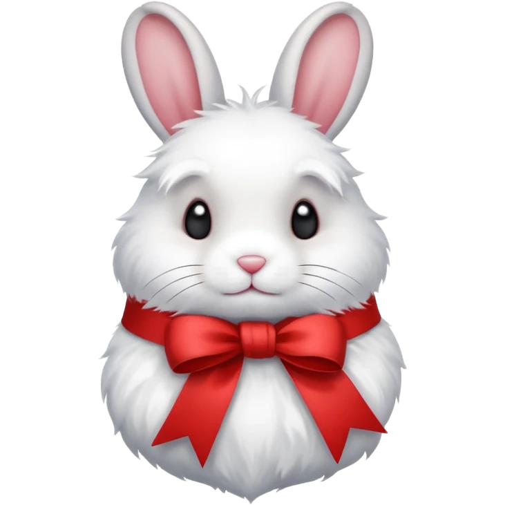 Red ribbon rabbit emoji