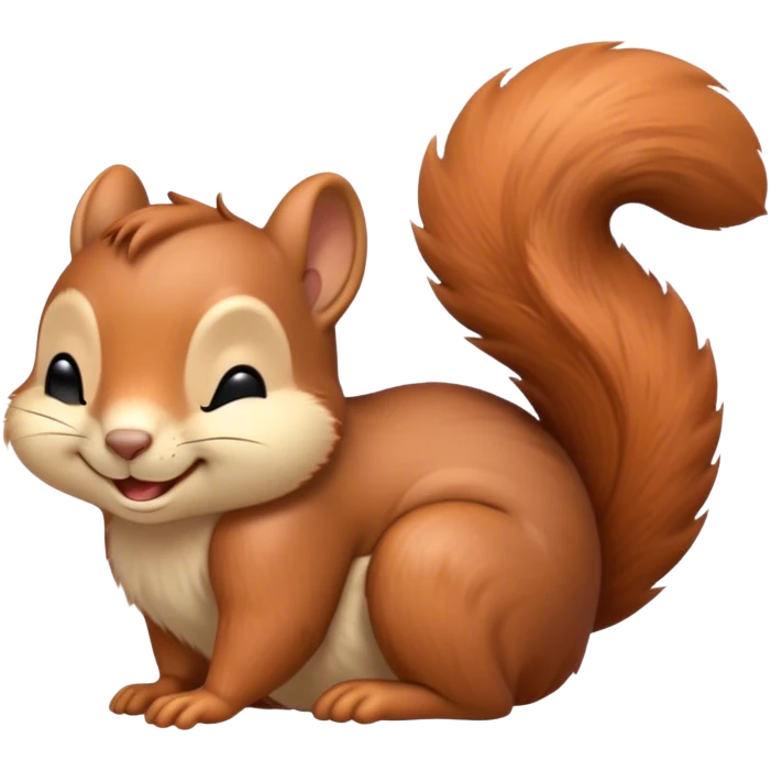 Meme-Worthy Cute Sleeping Squirrel Portrait Emoji, Head resting peacefully with a contented smile, showcasing a nimble build and a luxuriously soft auburn Fur with a bushy tail, eyes shut in a serene, restful nap, Simplified yet hilariously adorable features, highly detailed, glowing with a soft, drowsy light, high shine, relaxed and utterly lovable, stylized with an air of playful laziness, bright and heartwarming, soft glowing outline, capturing the essence of a comically sleepy squirrel, so meme-worthy it feels like it could instantly become the next viral sensation of adorable slumber! emoji