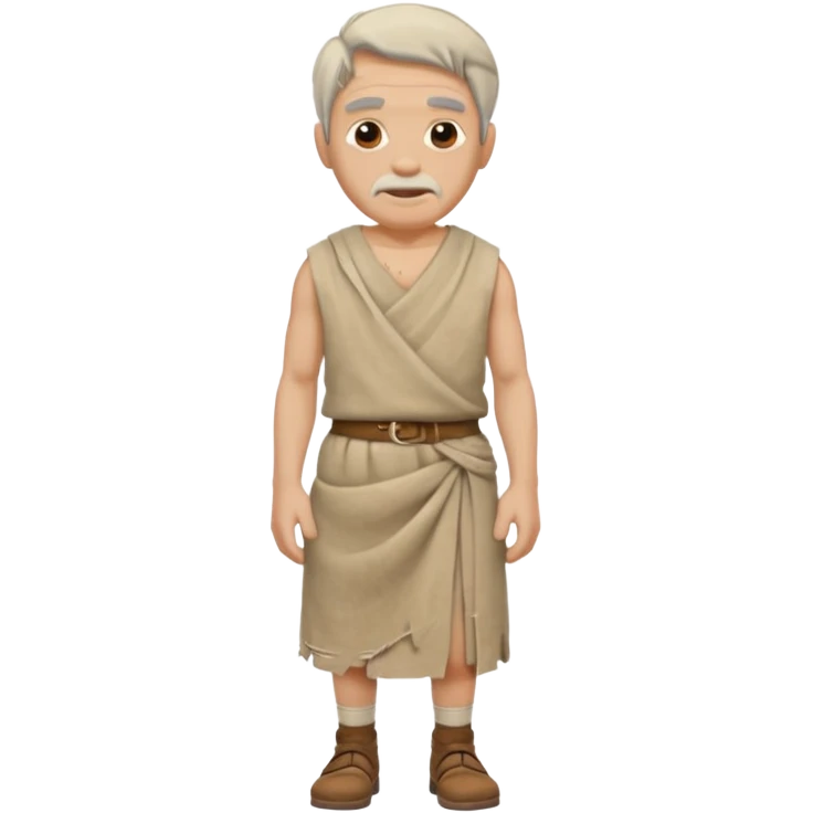 beige ancient man skirt cloth emoji