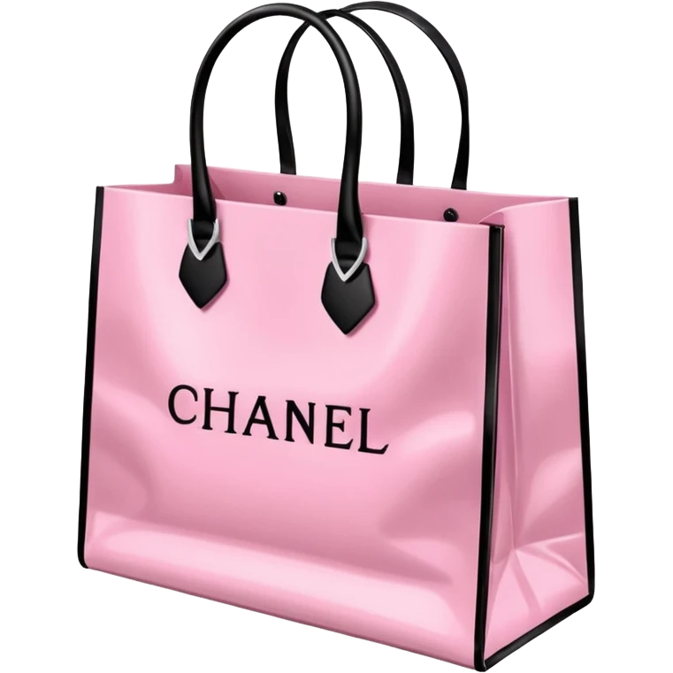 victoria secret shopping bag, chanel shopping bag emoji