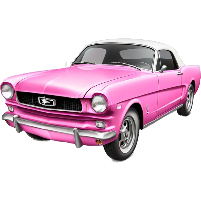 Pink 1952 mustang emoji
