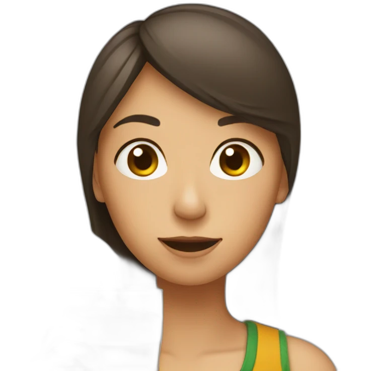 female drinking mate emoji