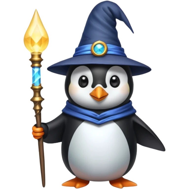 Penguin Wizard emoji