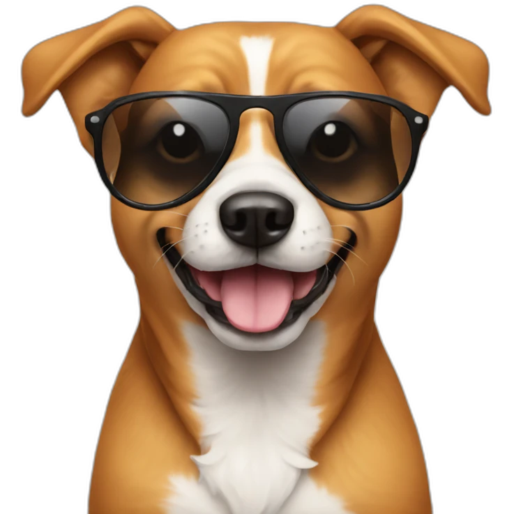 Dog with sunglasses  emoji