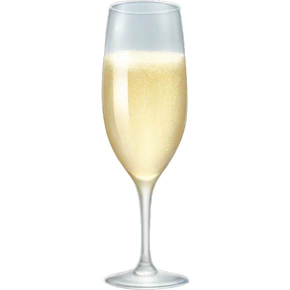 bubble sparkling champagne glass emoji