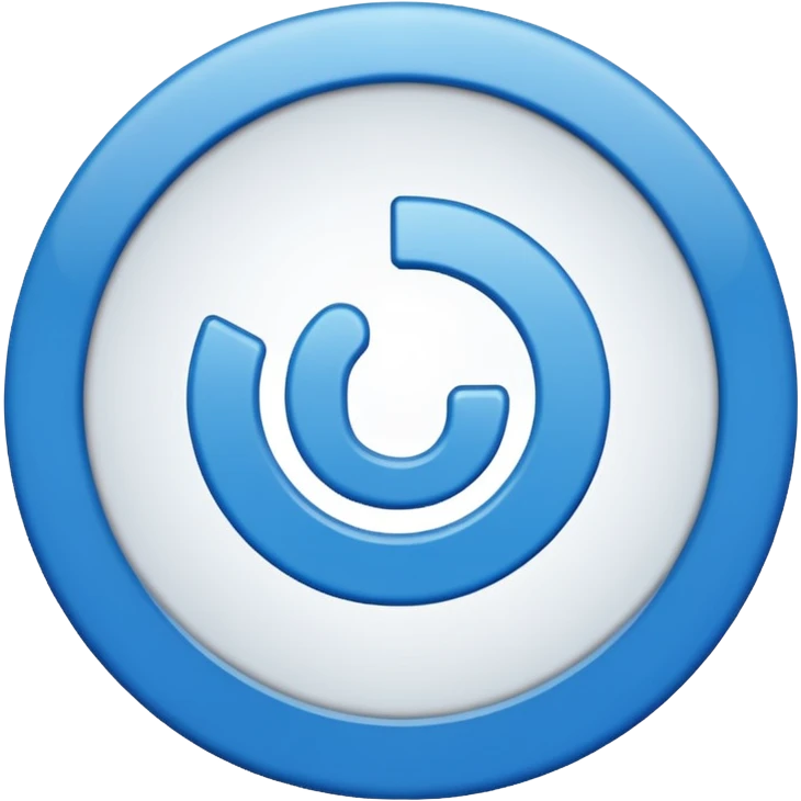 Un check blanco con el fondo azul y dentro de un circulo emoji