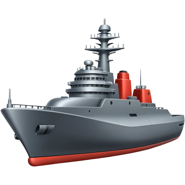 Very realistic modern warship  emoji