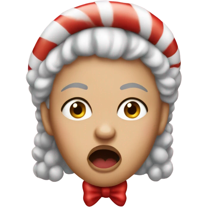 Really Angry queen with candy canes emoji