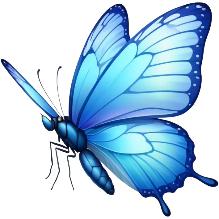 blue butterfly emoji