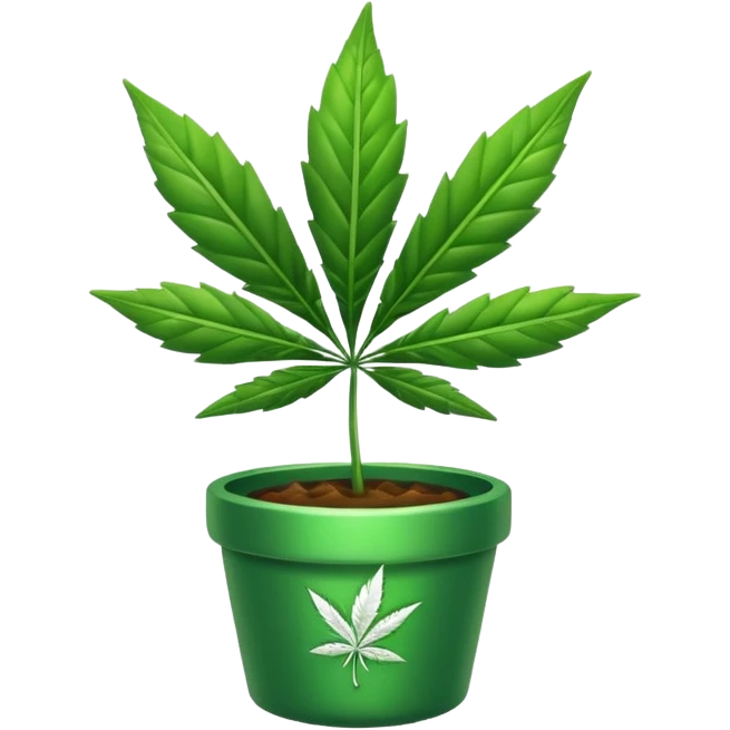 Twerking pot leaf emoji