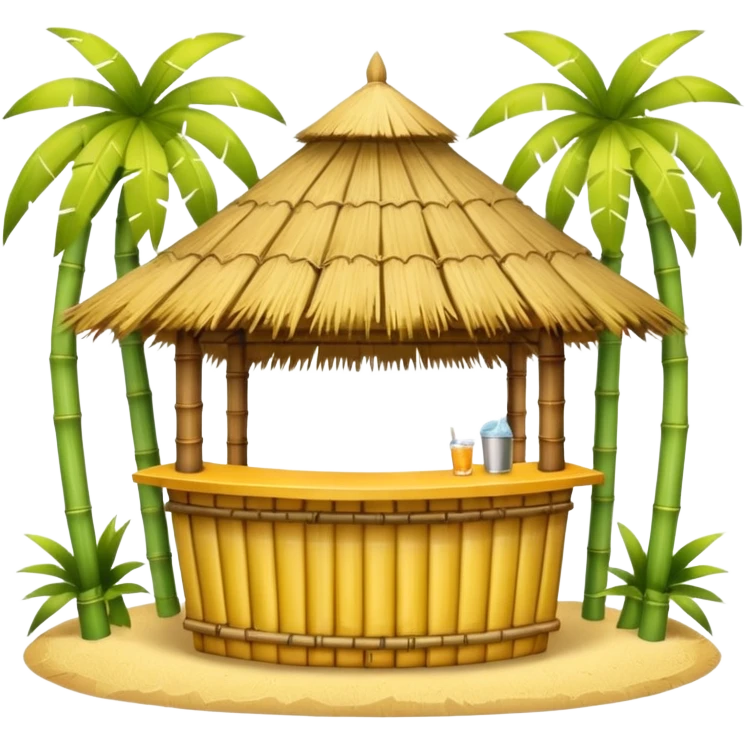 Yellow tiki bar emoji