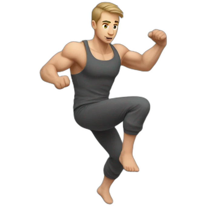 Slavic parkour guy abs emoji